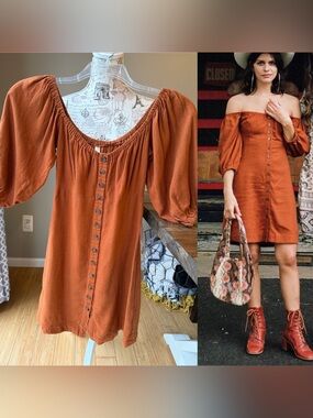 Spell & The Gypsy Collective Rani Mini Dress Copper